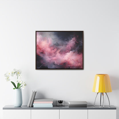 Decor Horizon, Pink and Black Clouds, Canvas Print, 1.25"