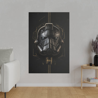 TIE, Dark, helmet concept canvas .75"