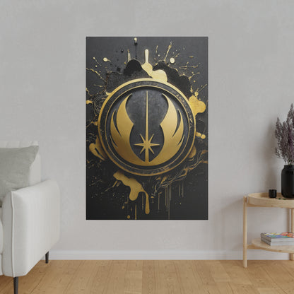 Insignia, gold canvas .75"