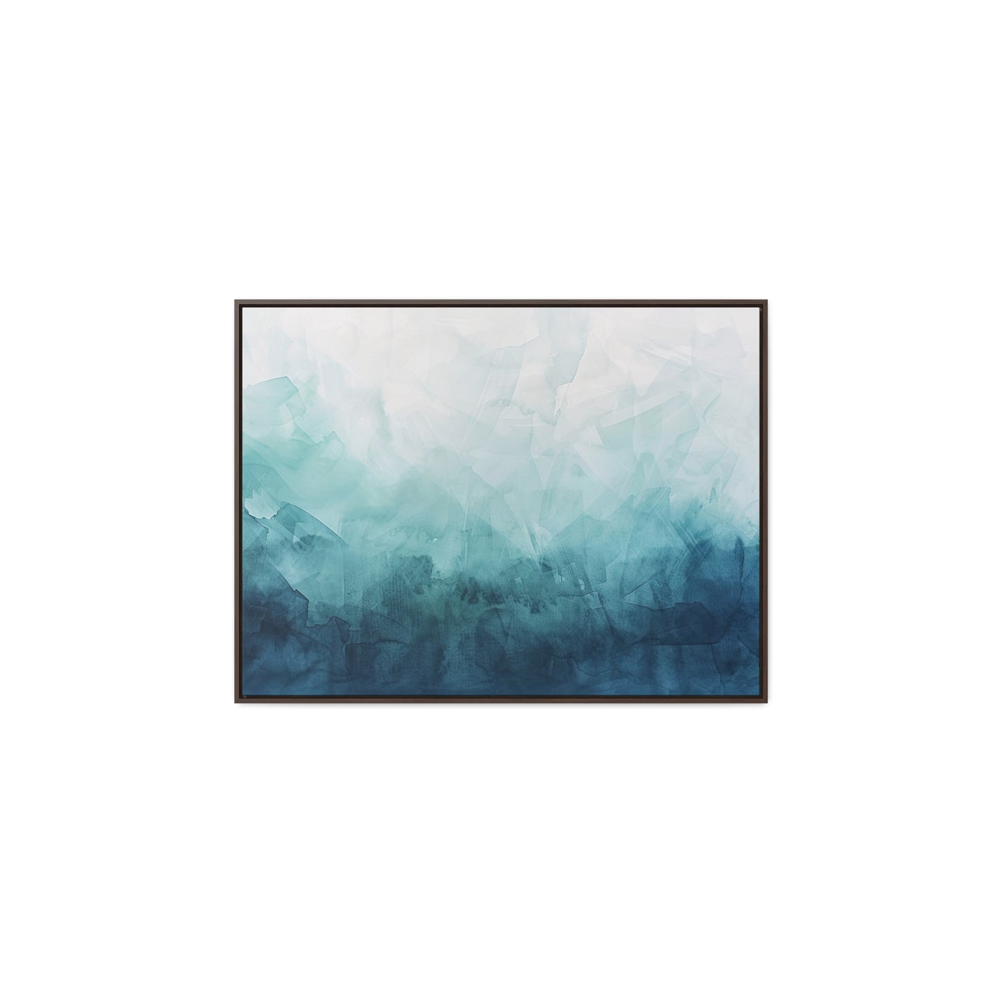 Decor Horizon , Blue Texture, Canvas Print, 1.25"