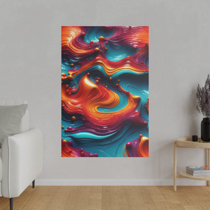 Biomorphic Swirl Three canvas .75"