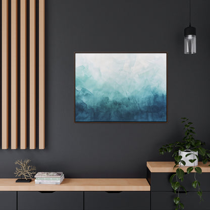 Decor Horizon , Blue Texture, Canvas Print, 1.25"