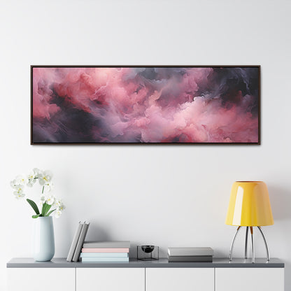 Decor Horizon, Pink and Black Clouds, Canvas Print, 1.25"