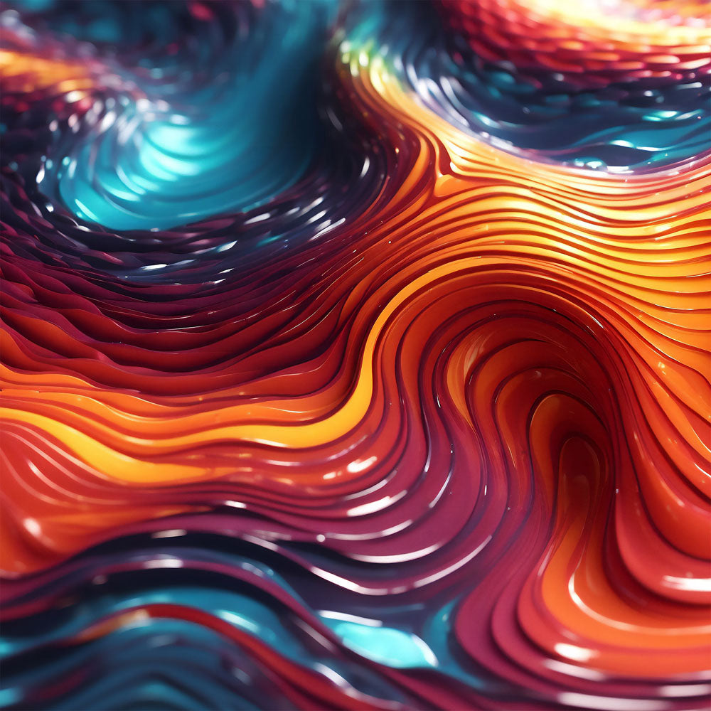 Biomorphic Swirl One canvas .75"