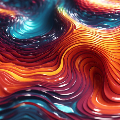 Biomorphic Swirl One canvas .75"