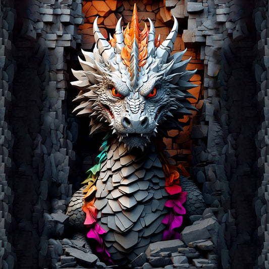 Stone Dragon Collus canvas .75"