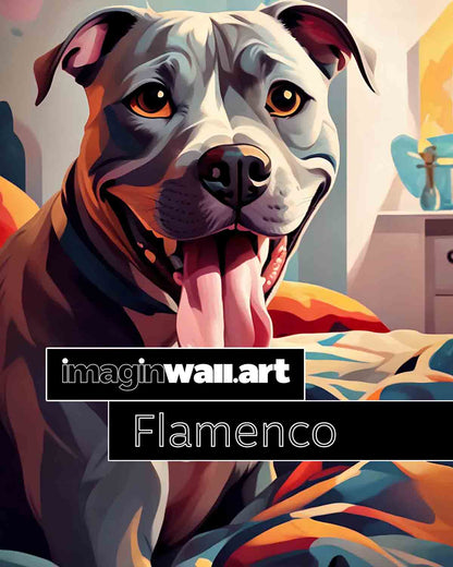 Flamenco Style Custom Pet Portrait