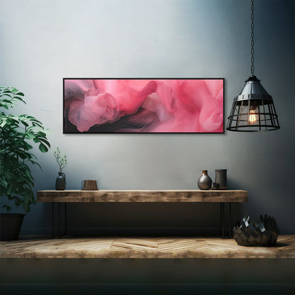 Decor Horizon, Black and Pink Marble , Canvas Print, 1.25"