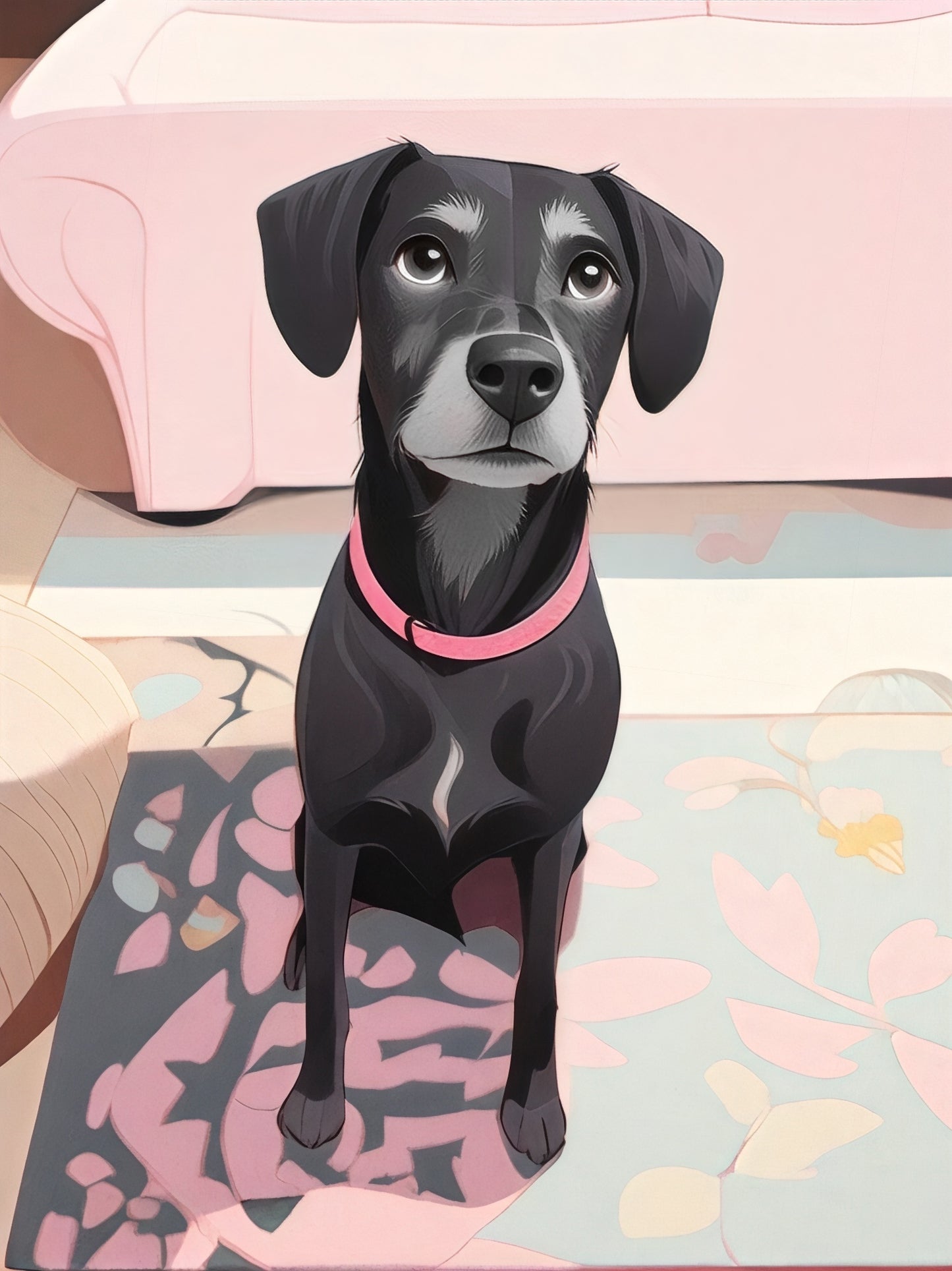 Toon'd Style Custom Pet Portrait