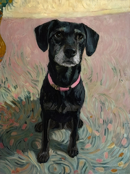 van Gogh Style Custom Pet Portrait