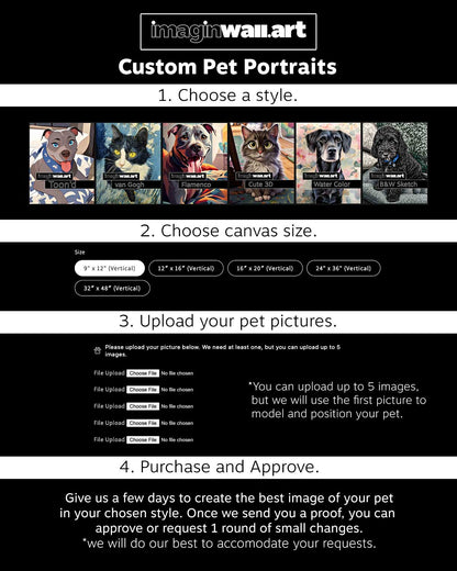 Cute 3D Style Custom Pet Portrait