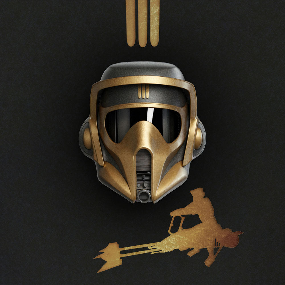 Scout, Dark, helmet concept canvas .75"