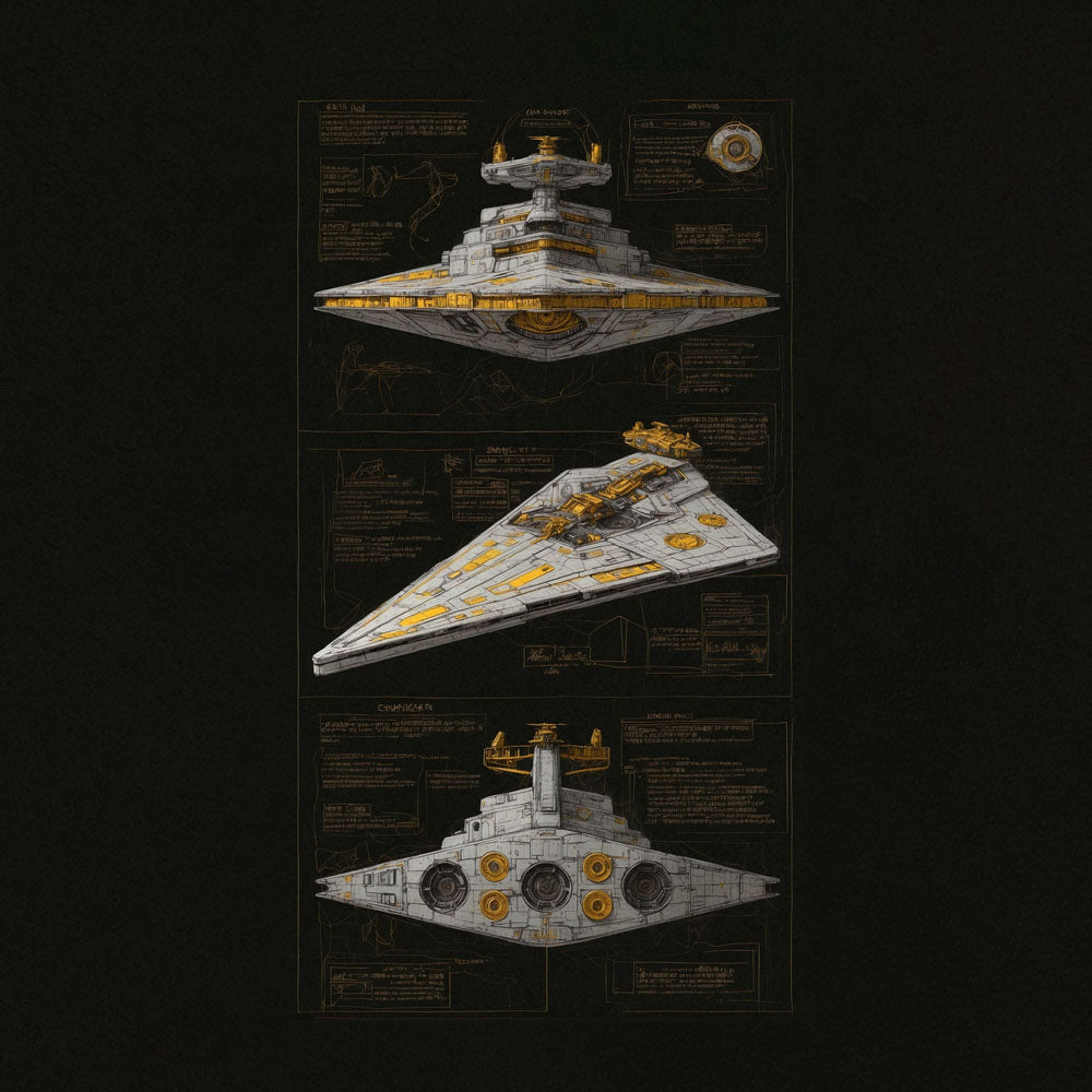 Destroyer, Dark, Ship concept canvas .75"