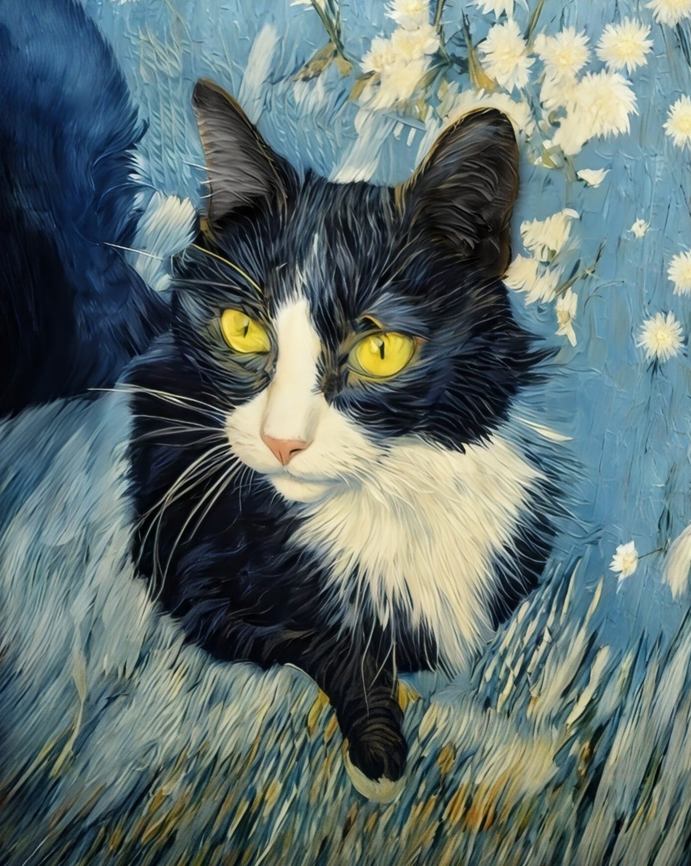 van Gogh Style Custom Pet Portrait