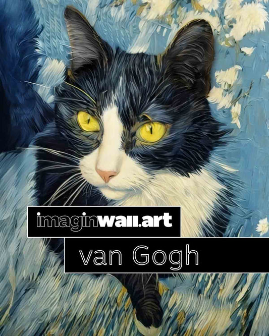 van Gogh Style Custom Pet Portrait